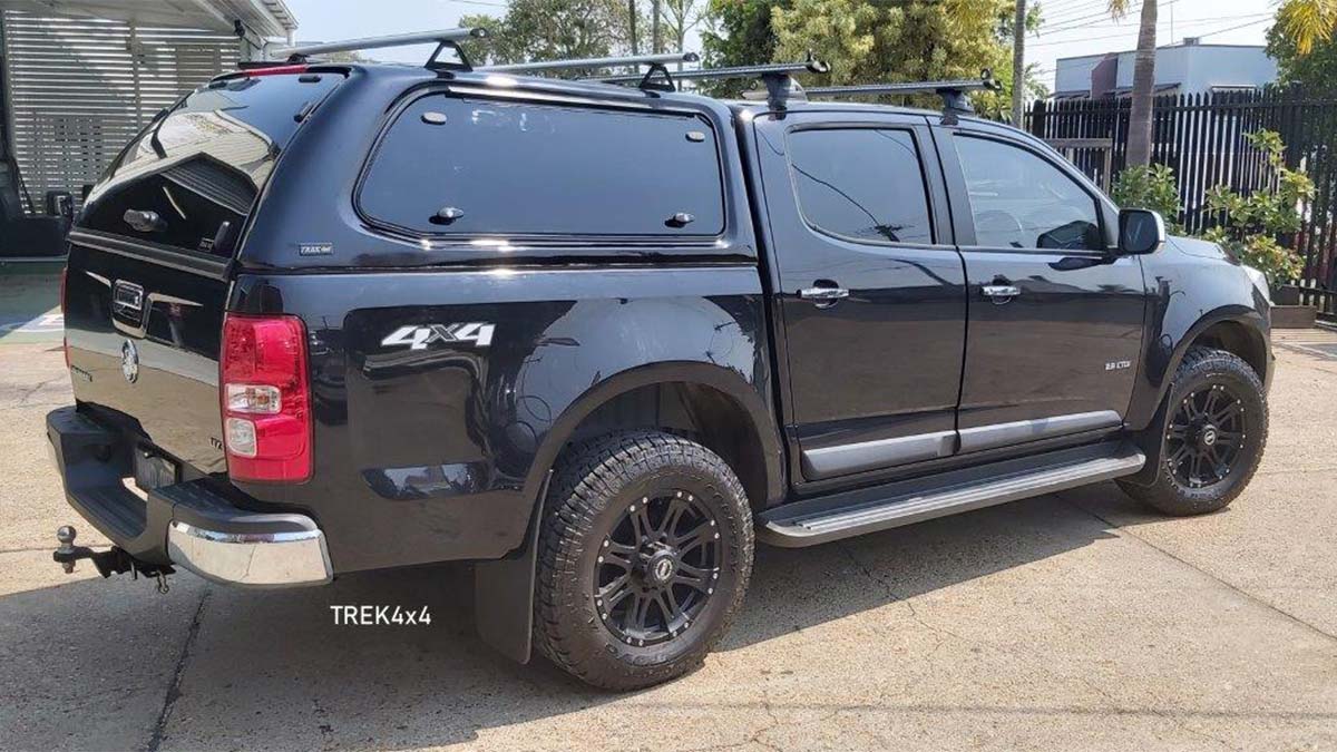 Holden Colorado RG in Black colour and TREK Canopy